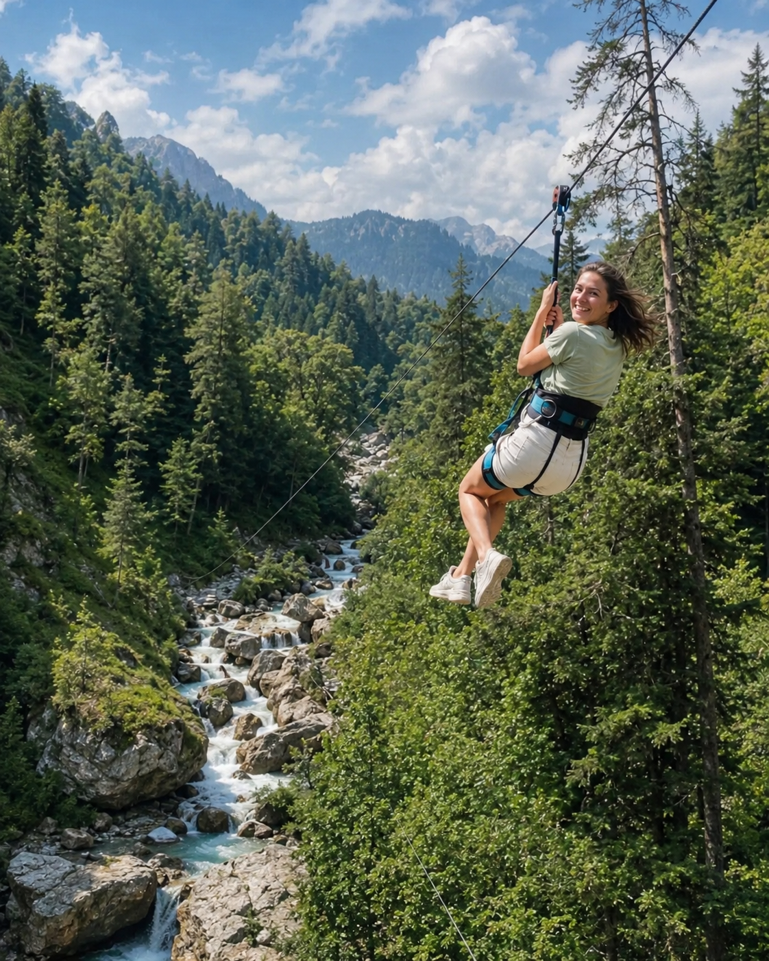 Зиплайн на Бзыби